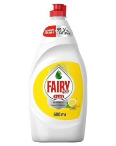 Fairy Max Plus Lemon Dishwashing Liquid with Bleach Alternative Power, 600ml