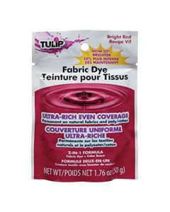 Tulip Permanent Fabric Dye Powder Hot Dye Method for Vibrancy LongLasting Color Bright Red