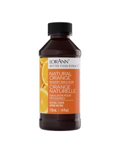 LorAnn Oils Orange Bakery Emulsion True Essence Ideal for Boosting Fruit Tones in Cakes Cookies Desserts GlutenFree KetoFriendly Extract Substitute Essential for Your Kitchen 4 Oz