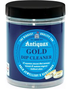 Antiquax Gold Dip 225ml – Instant Gold Jewellery Cleaner, Acid-Free Tarnish Remover for Gold & Gemstones, Restores Shine & Brilliance