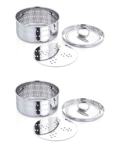 Expresso Stainless Steel Paneer MakerStrainer Mould Press 500 ml Qty 2