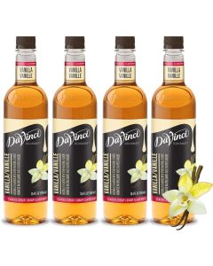 DaVinci Gourmet Classic Vanilla Syrup - 25.4 Fl Oz (Pack of 4)