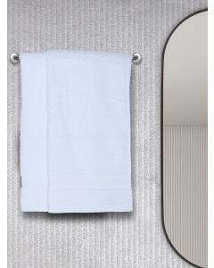 BIANCA Ultra Soft Zero Twist 100 Cotton Towel 2pc Hand Towel Paradiso Super Absorbent Fluffy AeroCore Organic Technology for Men Women Gym Kitchen SolidWhite