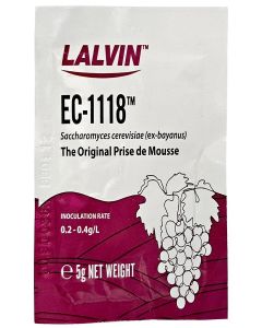 EC-1118 Saccharomyces bayanus (5 g. Pouch)