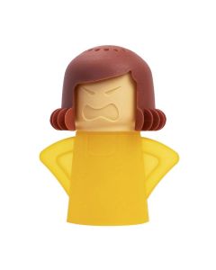 Aivwis Angry Mom Microwave Cleaner Mad Mama Microwave Steam Cleaner Just Add Vinegar and Water Easily Cleans the Crud in Minutes Yellow