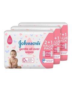 Johnson's Baby Wipes Gentle All Over 648 wipes
