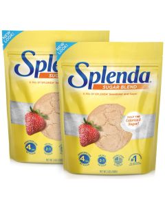 SPLENDA Low Calorie Sweetener for Baking Resealable Bag Sugar Blend 32 Ounce Pack of 2