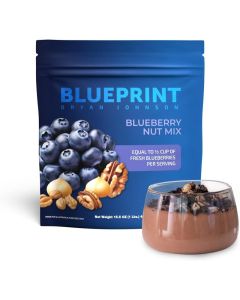 Blueprint Bryan Johnson Blueberry Nut Mix - Real Blueberries, Roasted Macadamia Nuts and Walnuts - Keto and Paleo Friendly