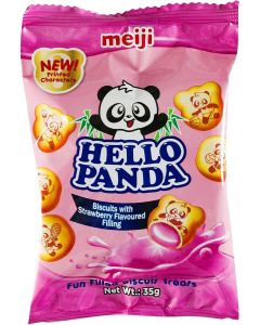Meiji Hello Panda Strawberry Biscuits 35g