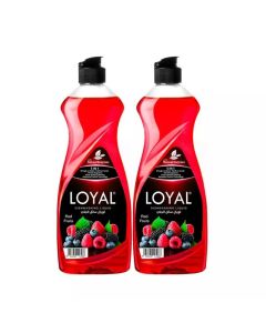 Loyal 5 In 1 Dishwashing Liquid With Red Fruits And Natural Enzymes- 2X700ml