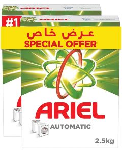 Ariel Automatic Laundry Detergent Powder Dual Pack 2.5Kg
