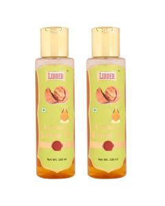 LIDDER Walnut Oil Cold Pressed 100 Pure 100ml Pack of 2 Glass Bottle Natural Edible Akhrot Ka Tel For Cooking Eating Skin Hair Massage