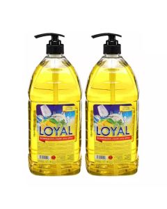 Loyal Dishwashing Liquid With Lemon Essence For Shiny Dishes- 2X2Ltr