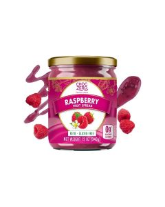 ChocZero Raspberry Jam Preserves, No Added Sugar, Keto Fruit Spread, Great Source of Fiber, All Natural, 12 Ounces (Pack of 1)