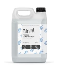 Eco Fabric Softener & Conditioner 5L Refill - Fresh Linen Scented All Natural Fabric Softener for Sensitive Skin - 100% Vegan & Cruelty Free (250 Washes)