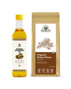 HG Organic Groundnut Oil + HG Organic Maize Flour ( Corn Flour )( 2 Pack )