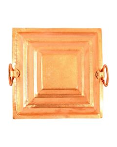 Shri Anand 100 Pure Copper Hawan kund Hindu Pooja Two SideHandles 7inch