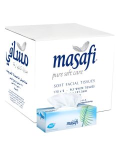 MASAFI WHOLESALE CARTON SET OF 6 -170 X 2 PLY FACIAL TISSUE
