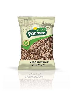 Farmex Premium Quality Whole Masoor Dal / Brown Lentils - 1kg