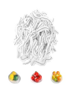 Pack of 100 Cling Film with Elastic Band, Reusable Food Storage Bags, Covers for Food Sealing Bags for Food Storage