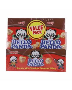 Meiji Hello Panda Biscuits With Chocolate Flavoured Filling- 10x25gms
