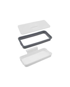 Portable Trash Bag Holder, Hanging Garbage Bag Holder， with Lid Kitchen Trash Bin Garbage Bags Storage Rack