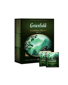 Greenfield Jasmine Dream Green Tea 100 Individually Wrapped Tea Bags Premium Chinese Green Tea with Natural Jasmine Petals Refreshing and Aromatic Flower Tea 705 oz