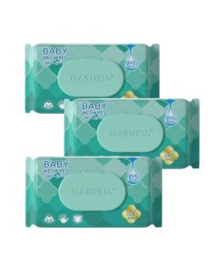 Baby Wet Wipes, Pack of 60 x 3's