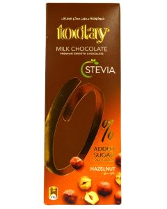 Today STEVIA No Added Sugar Milk Chocolate with Hazelnut 60g