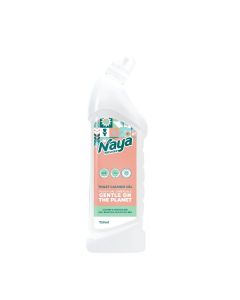 Naya Naturals Organic Toilet Cleaner Gel, Natural Peppermint Essential Oil, 98% Natural Origin - 750ml