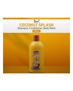 Kids 3-in-1 Shampoo Conditioner Body Wash Coconut Splash 350 ML