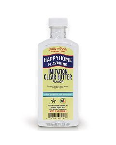 Happy Home Imitation Clear Butter Flavoring NonAlcoholic Certified Kosher 7 oz