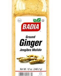 Badia Ground Ginger Powder, 12 oz - Fresh and Aromatic Ginger Root Spice