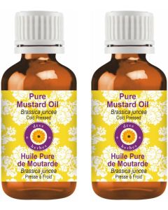 Deve Herbes Pure Mustard oil Brassica juncea Cold Pressed Pack of Two 10ml X 2 066 oz