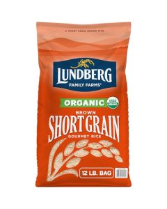 Lundberg Organic Short Grain Brown Rice Bulk Bag Sticky Rice 12 Lb