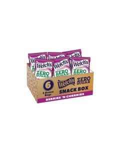 Welchs Zero Sugar Fruity Bites Berries n Cherries Snack Box Gluten Free Sugar Free Snacks 3oz Snack Packs Pack of 6