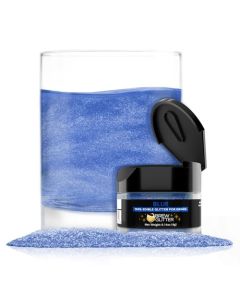 Brew Glitter Edible Glitter for Drinks Cocktails Beer Garnish Beverages Blue 4 Grams