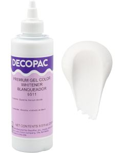 DecoPac Premium Gel Color Whitener - 8 oz Food Coloring Gel for Baking