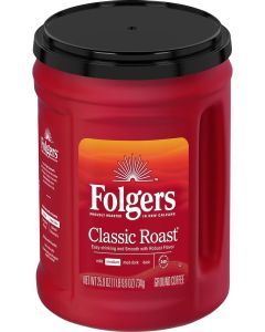 Folgers Classic Roast Ground Coffee, Medium Roast Coffee, 25.9 Ounce Canister