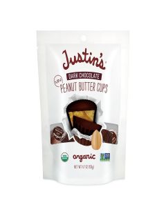 Justin'S Nut Butter - Mini Peanut Cups Dark Chocolate 4.7 Oz.