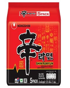 Nongshim Shin Ramyun Korean Style Spicy Noodle Soup Instant Noodles, 21.16 Oz 600 G