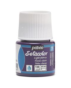 PEBEO 329029 Setacolor Light Fabric Paint 45Milliliter Bottle Parma Violet
