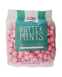 Party Sweets Pink Buttermints 275 Pound Appx 350 pieces from Hospitality Mints