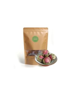GOARTEA Blooming Tea Flowers 12pcs Individually Sealed Flowering Balls HandTied Natural Green Tea Leaves Edible Flowers Gifts For Tea Lovers