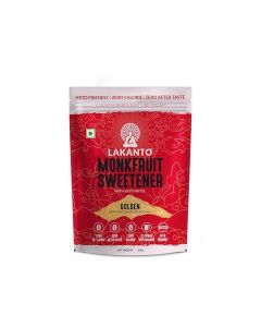 Lakanto Golden Monkfruit Sweetener, Brown Sugar Replacement, Zero Calories, Zero Carbs, Keto & Diabetic Friendly, Natural Sweetener, 200 Gram