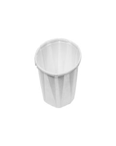 Genpak F075 Squat Paper Portion Cup, .75oz, White, Bag of 250 (Case of 20 Bags)