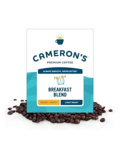 Camerons Coffee Roasted Whole Bean Coffee Breakfast Blend 4 Pound