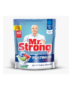 Mr. Strong All-in-One Dishwasher Pods (63 Count) – Lemon Fresh Mega Pack