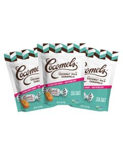 Cocomels Sea Salt Coconut Milk Caramels 35 oz 3 Pack Dairy Free Vegan Organic