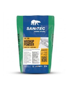 Sanitec Dishwashing Powder Lemon / Professional Kitchen & Catering Dish Cleaner / Italian Formula / 10 KG